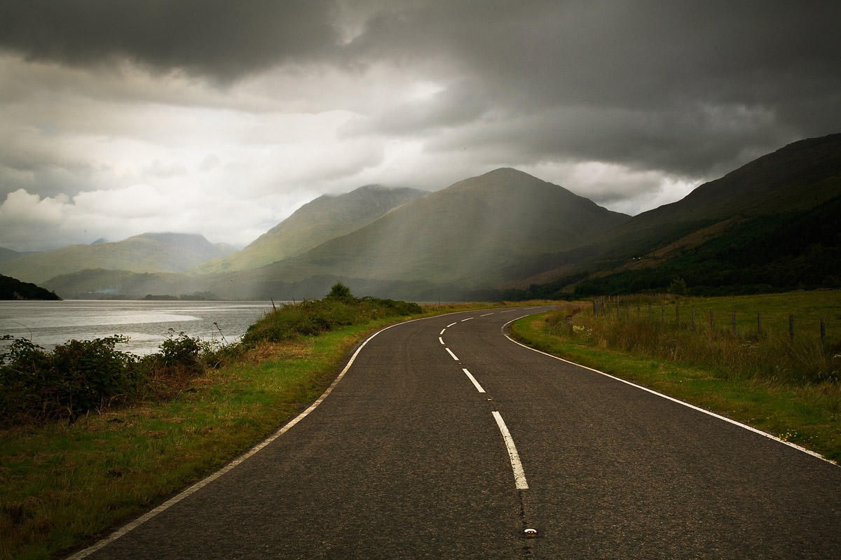 Averse sur le Loch Creran